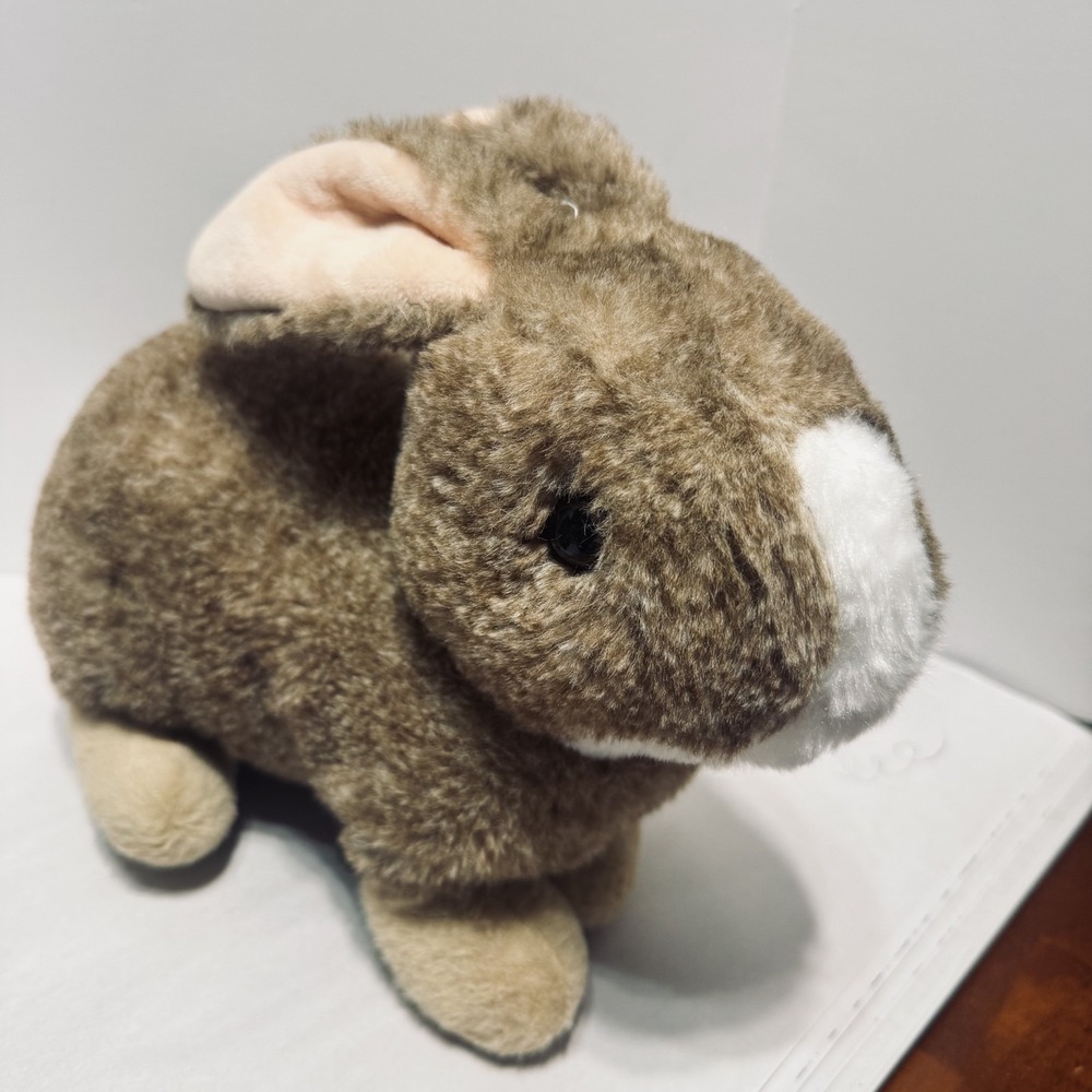The Petting Zoo Recycled Brown Bunny Rabbit Plush Stuffed Animal 10 inch